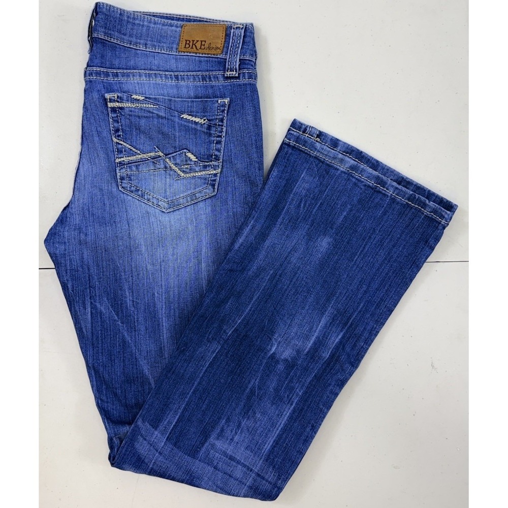 BKE Stella Bootcut Stretch Jeans Womens  29x31.5 Medium Wash Low Rise Fits 33